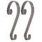 Haute Decor Stocking Scroll® Brushed Nickel Stocking Holders, 4ct.